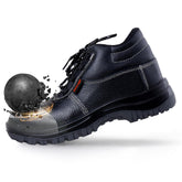 Robustt Double Density High Ankle Safety Shoes with Steel Toe